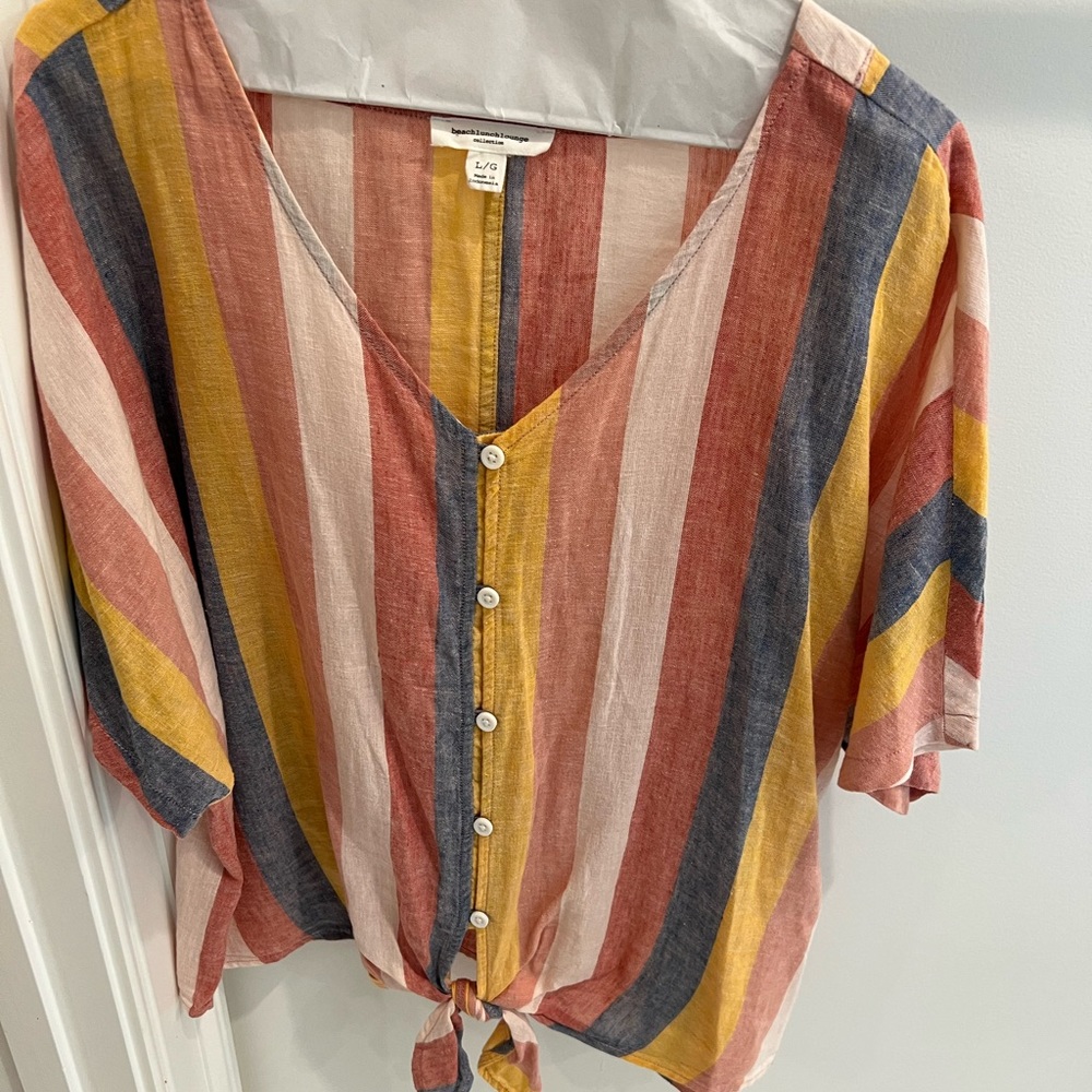 Beach Lunch Lounge top, size Large